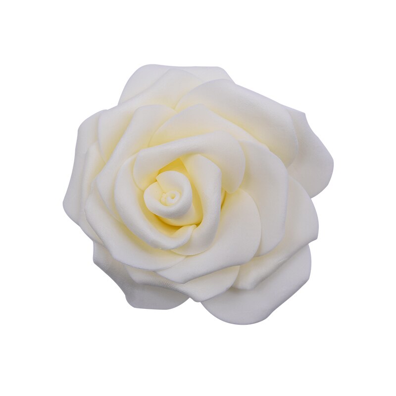30Pcs 8 Cm Grote Foam Rose Kunstmatige Bloemhoofdjes Voor Bruiloft Decoratie Diy Kransen Boeket Handgemaakte Ambachten Accessoires: F17 Champagne