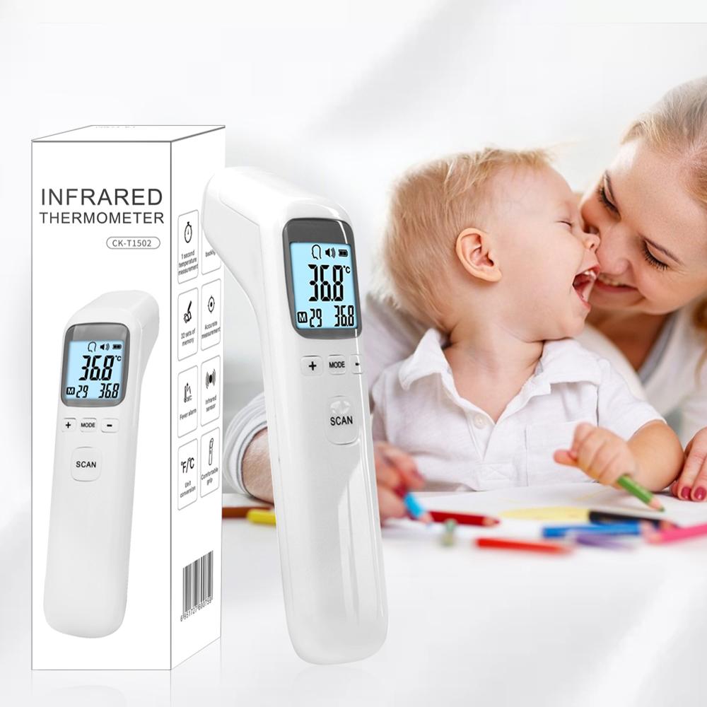 Baby Thermometer Voorhoofd Lcd Non-Contact Body Termometro Backlight Infrarood Digitale Thermometer Voor Volwassenen Kids