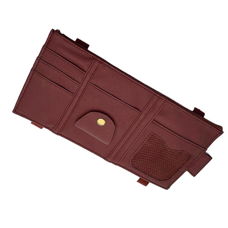 Universal Car Auto Visor Organizer Holder Case for Card Glasses Car Accessories Sun Visor Multifunctional Storag Bag: C