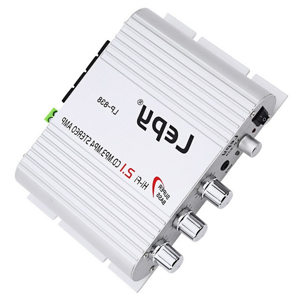 Auto hifi digitaalinen vahvistin uusin  dc 12v 200w mini 2.1 kanavaa ilman sovitinta usb fm cd  mp3 soitin  lp838