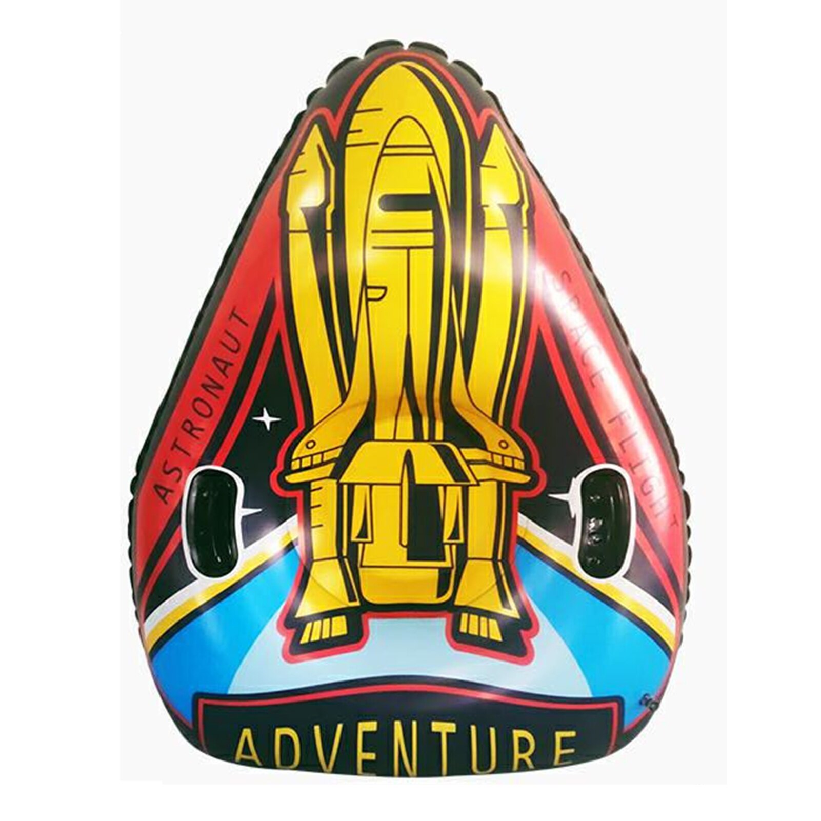 Glissière de tube de traîneau de neige gonflable de fusée de PVC d'hiver léger adultes anneau de snowboard