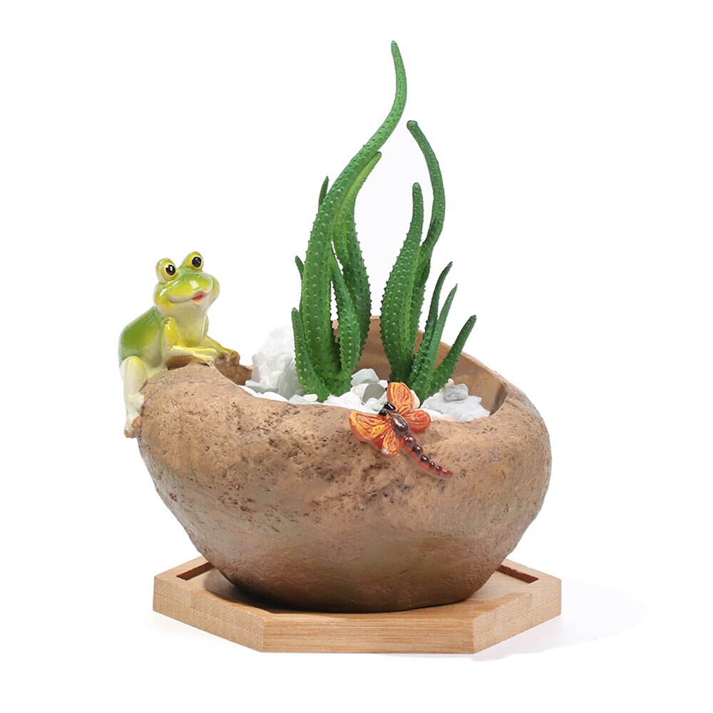 Simple Multi-style Planters Pot Bamboo Tray Stander Hexagon Rectangle Round Square Flowerpot Base Gardening Supplies Home Decor