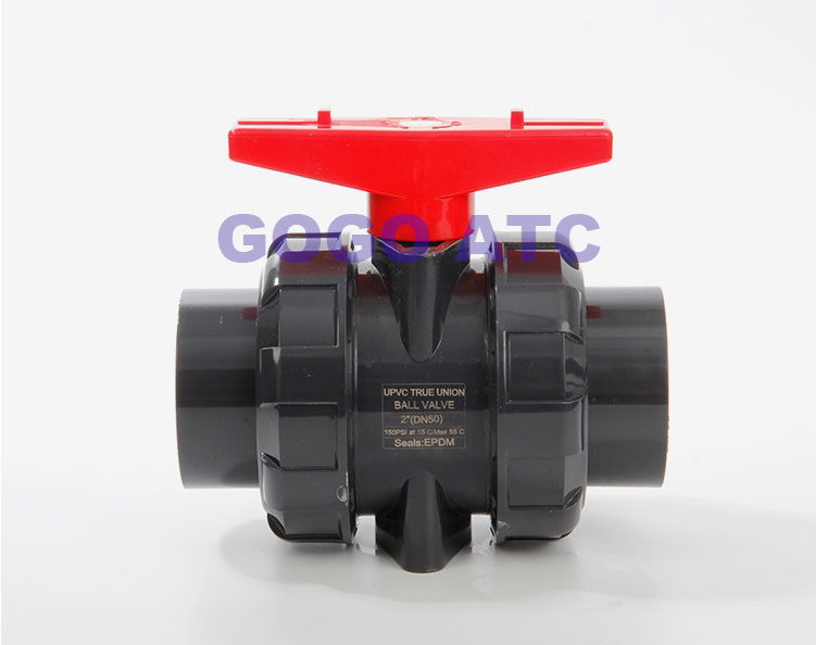 PVC PVC-U DN15-50mm Plastic chemical joint ball valve Wall thickness corrosion resistant Socket plastic ball valve