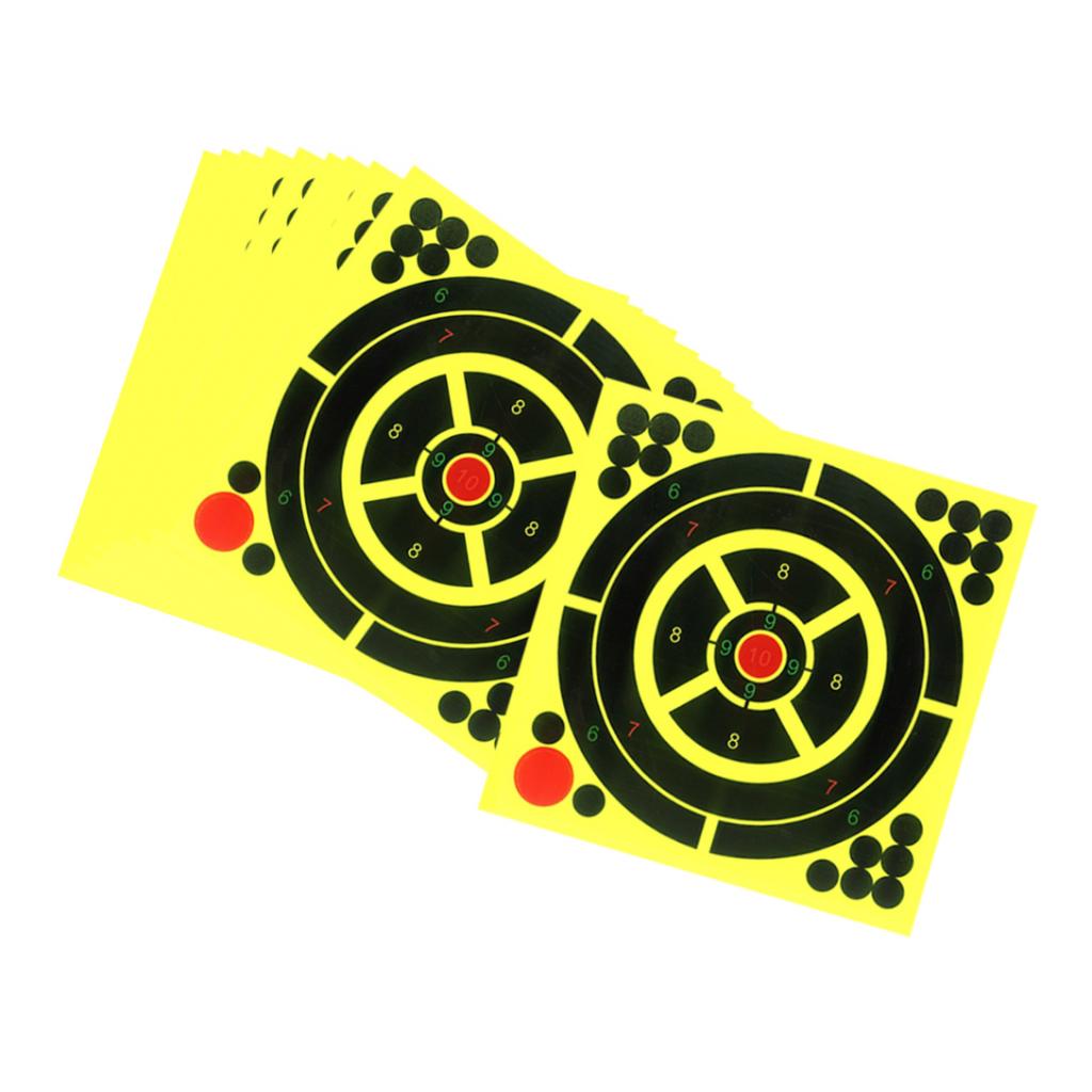10 lot Self-Adhesive Shooting Targets 8x8inch for Shoot Training Accessories
