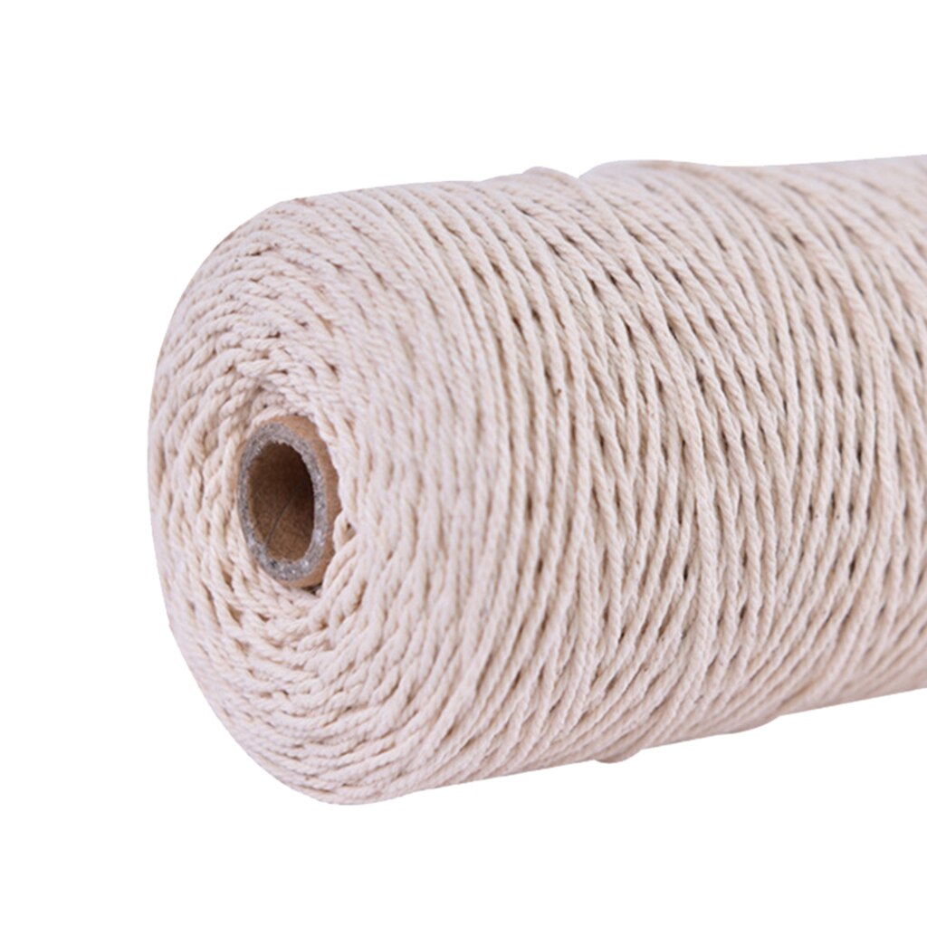 Macrame Cord 109Yards 100% Cotton Natural Cotton Cord Rope DIY Bracelet Thread Macrame Cord DIY Home Textile Craft Cotton Cord