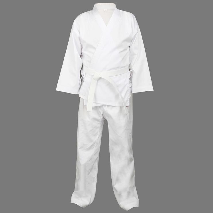 Dobok child adult karate uniform suit WTF Taekwondo kick boxing MMA Martial art training clothes dobok 55%cotton