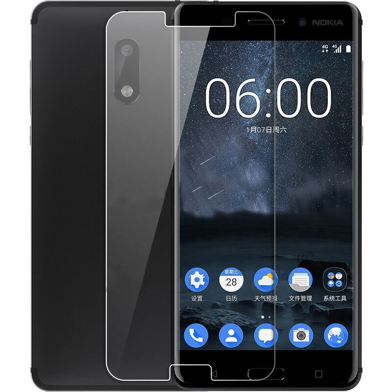 2 Pcs Glas Sfor Nokia 6 Screen Protector Gehard Glas Voor Nokia 6 Glas Voor Nokia 6 Ta- 1021 Telefoon Beschermende Film Wolfsay