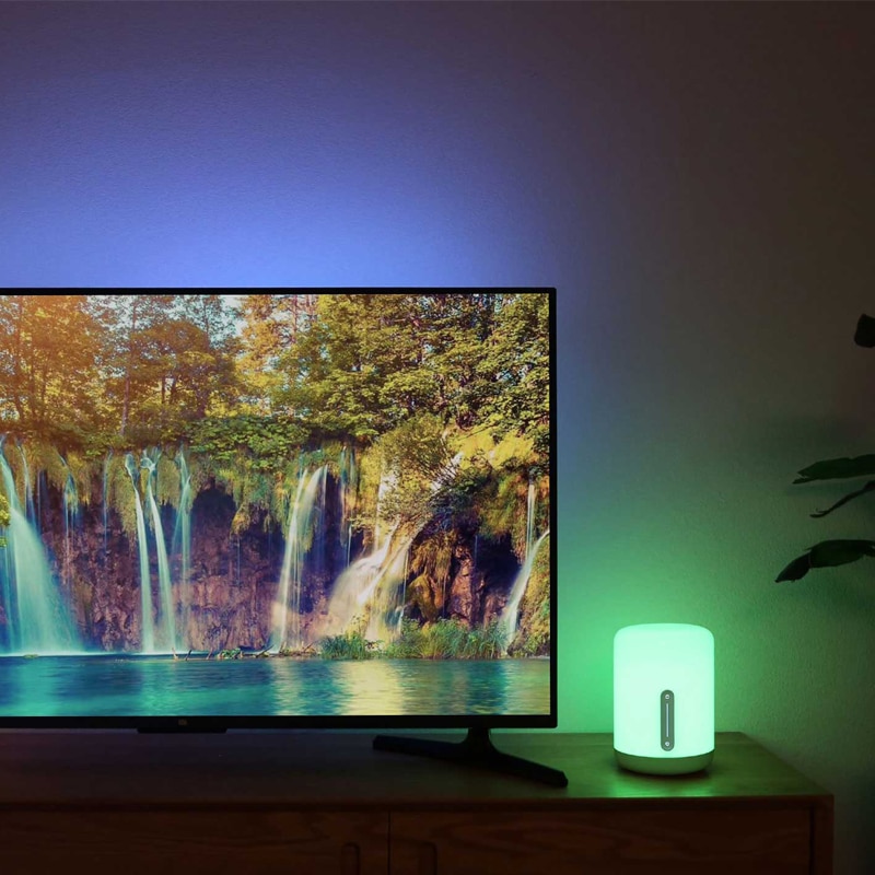 Original Xiaomi Mijia LED Desk Beadside Lamp 2 Smart Table Light Voice Touch Control Dimmable RGBW Lights Wireless Mi Home APP