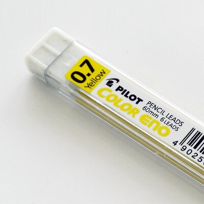 1pc japan pilot mekaanista kynää 0.7mm pyyhittävää karkkia värikynä kynä opiskelija toimisto maalaus paperitavarat tuki kawaii: Täyttö keltainen