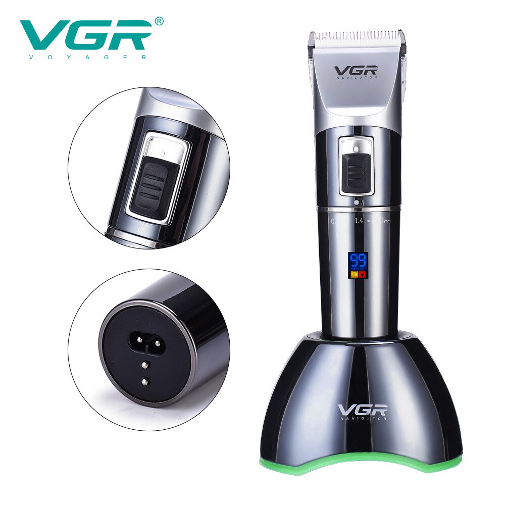 VGR 002-cortadora de pelo para hombre, cabezal de afeitado recargable, Universal, cuidado Personal, VGR, V-002