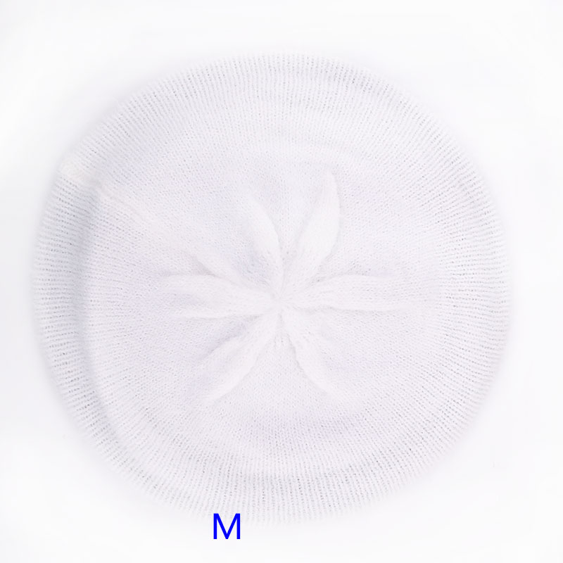 Gzhilovingl talvi pehmeä mohair neulottu baretti pipot naisten hatut roikkuvat slouchy skullies pipo naisille femme: Kerma