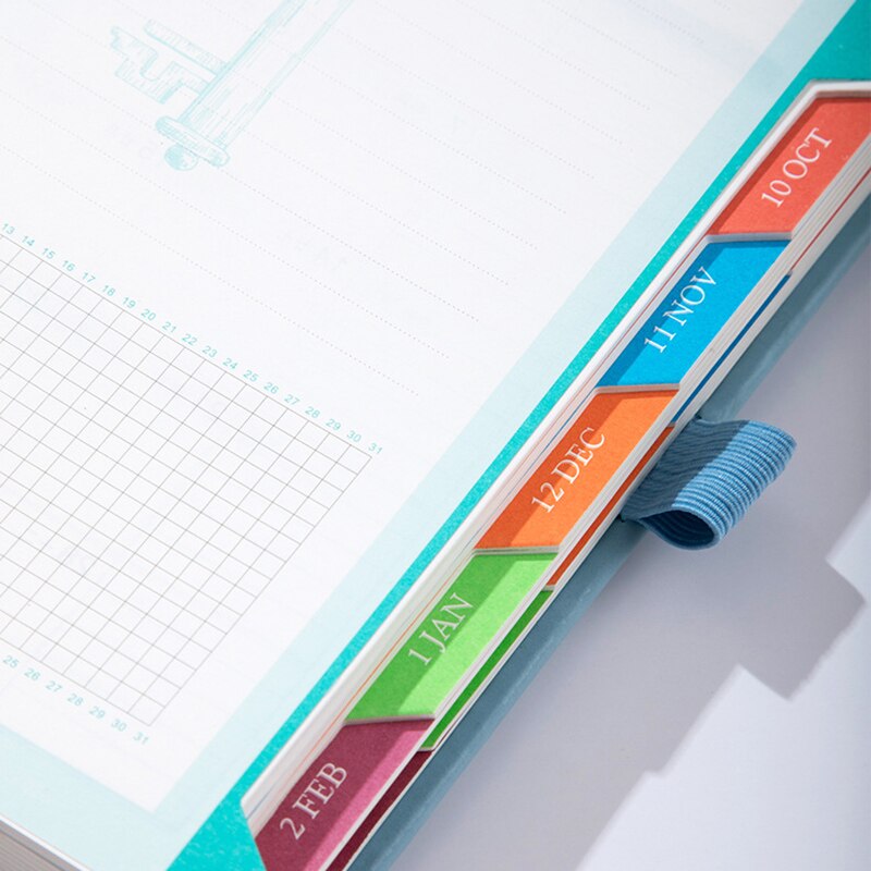 Newly Academic Daily Planner Monthly and Weekly Dated Calendar Organizer Book A5 Thicker Paper 400 Pages