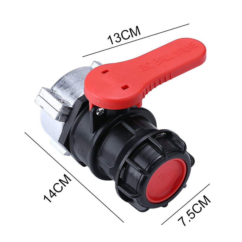 IBC Ball Valve Tank Replacement Stopcock Garden Pipe Adapter Valve S75x6 (75mm) S60x6 (60mm) DN50