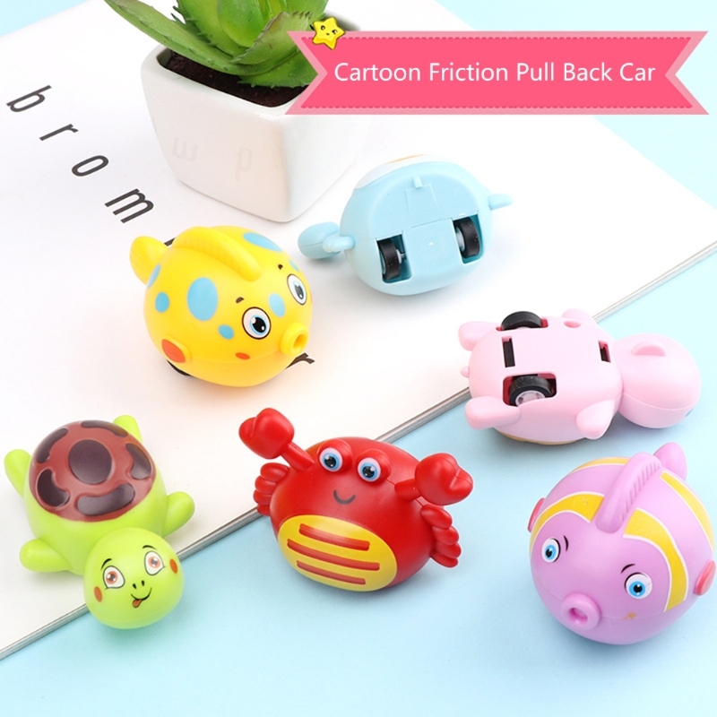Kinderen Gesimuleerde Pull Back Auto Levensechte Krab/Vis/Schildpad Vormige Voertuig