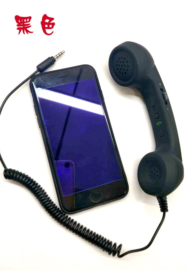 Nieuw-Universele vaste stijl Smartphone Telefoon Ontvanger Voorkomen Straling Retro Headset Vaste Telefoon Microfoon