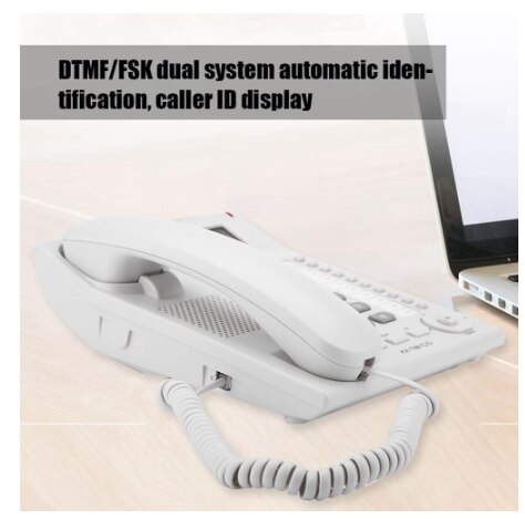 Beller-id telefoon thuiskantoor spot wit kx -t881 thuis hotel bekabelde bureautelefoon kantoor vaste telefoon met beugel