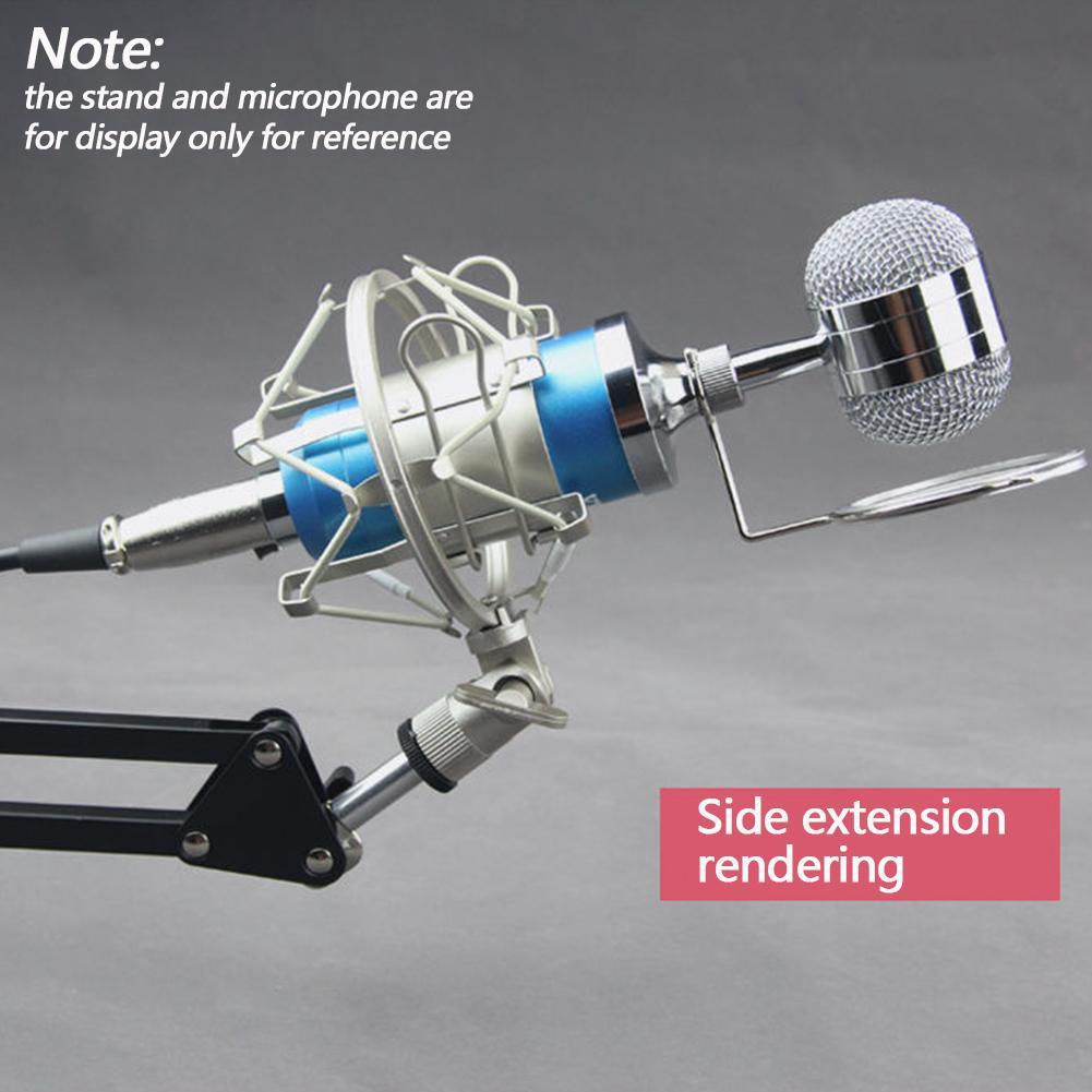 1Pcs Metal Microphone Shock Mount Locking Knob Reduce Noise Broadcast Clip Studio Recording Mic Holder Accessories