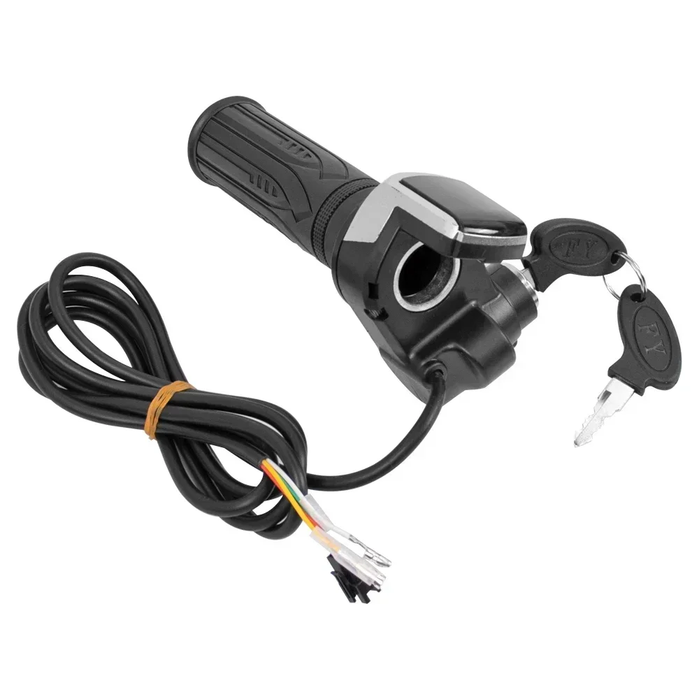 36v 48v 60v aperto do acelerador e-bike guiador com bloqueio ebike bicicleta elétrica scooter acelerador indicador de energia chave display led