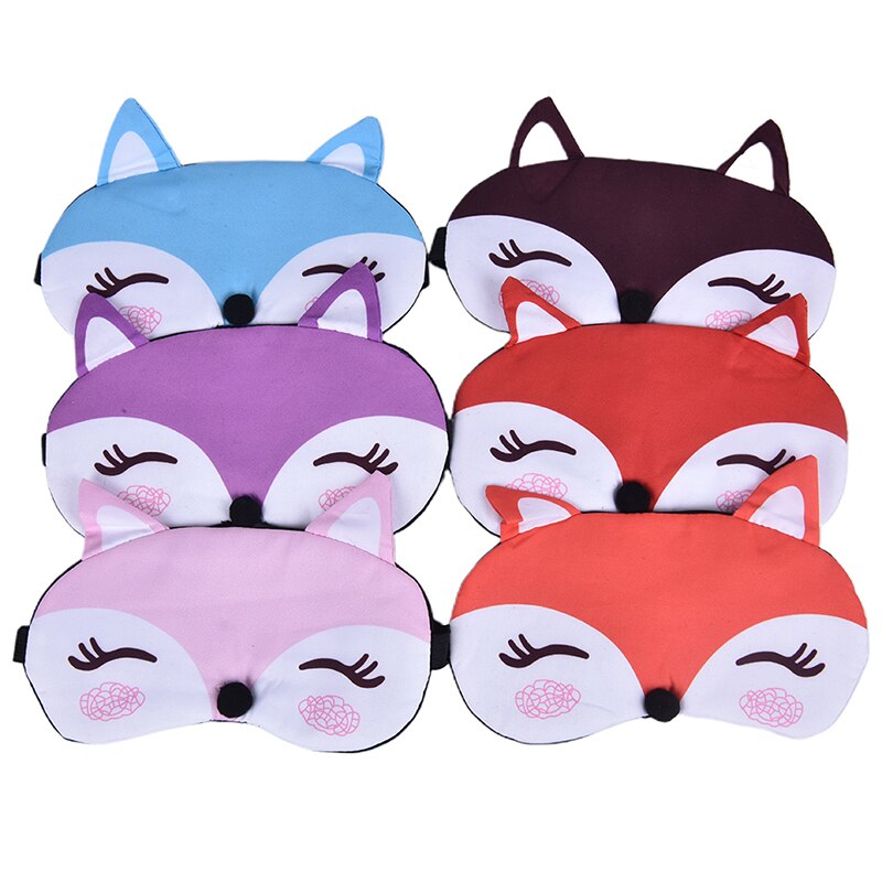 Baumwolle Fuchs Augenklappe Schlaf Augen Maske Eyeshade Travel Schlaf Maske Niedliche Auge Abdeckung Rest Auge Band Schlaf-beihilfen Kinder Auge augenbinden