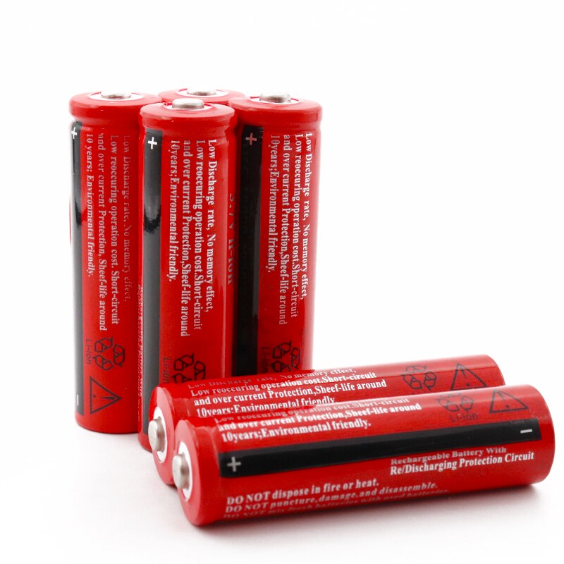 18650 Li-ion Oplaadbare 3.7 V Volt 4200mAh BRC 18650 Rechargeable Battery For Power Bank Torch Flashlight +