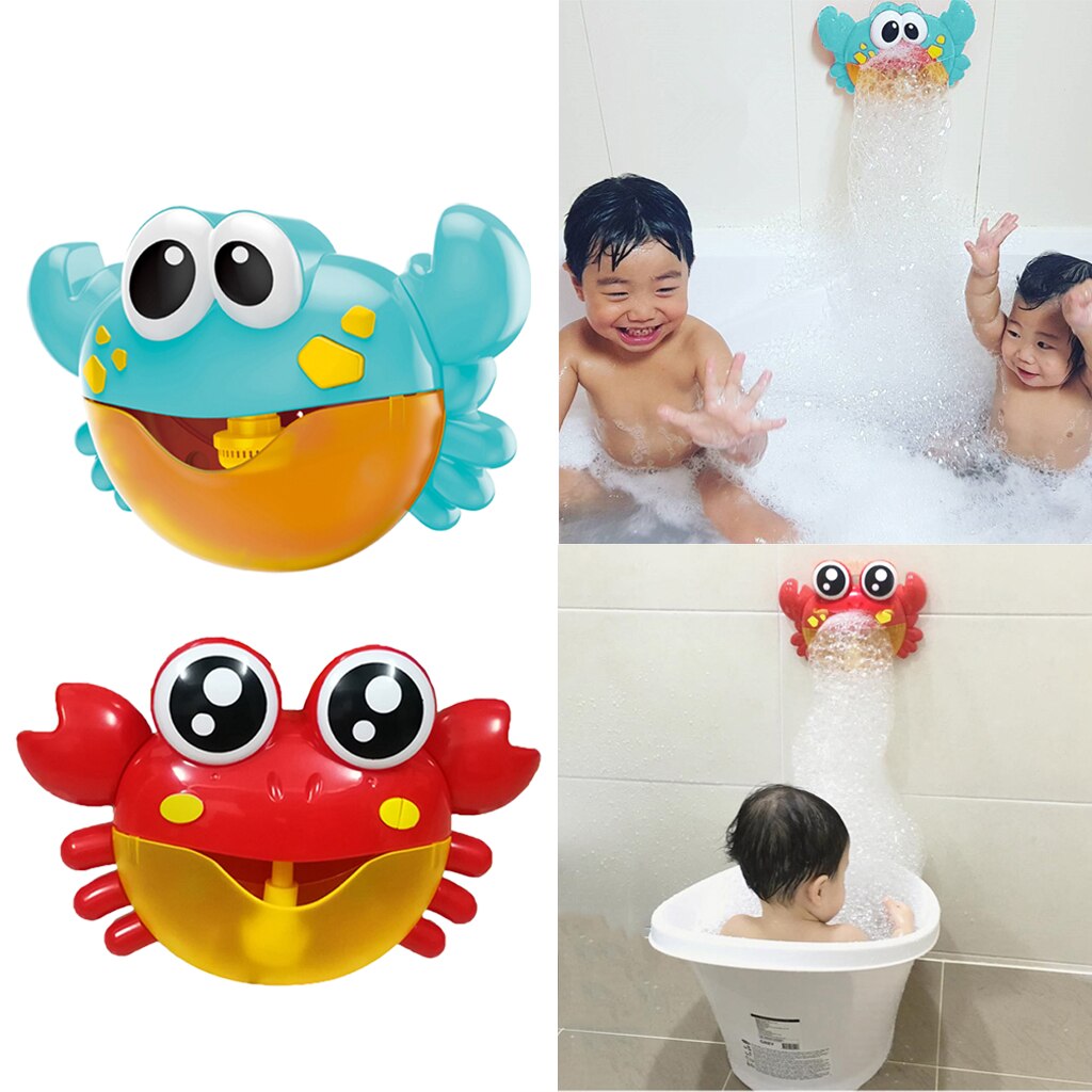 2 Stuks Kids Baby Bad Speelgoed Krab Patroon Bubble Maker Voor Badkamer Decor