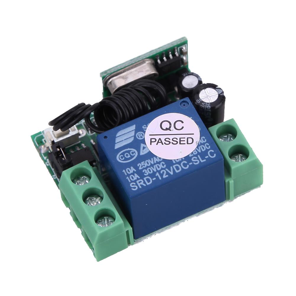 Universal Wireless Remote Control Transmitter From dc 12V 10A 433MHZ Remote Control Switch With Receiver For Anti-Theft Alarm Sy