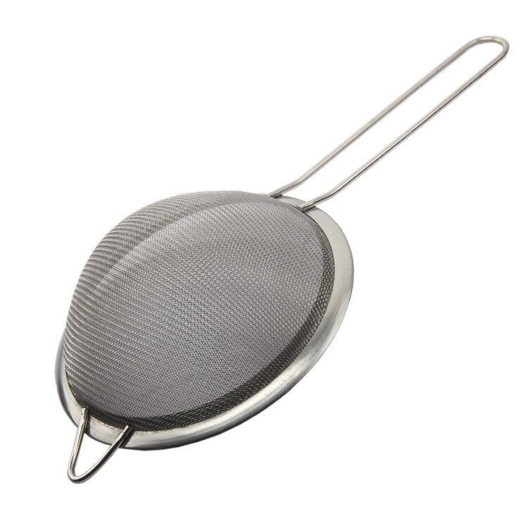 1PC Baking tools Mesh Wire Flour handheld stainless steel screen mesh strainer flour sieve Kitchen pastry tools Sifters JJ 0870