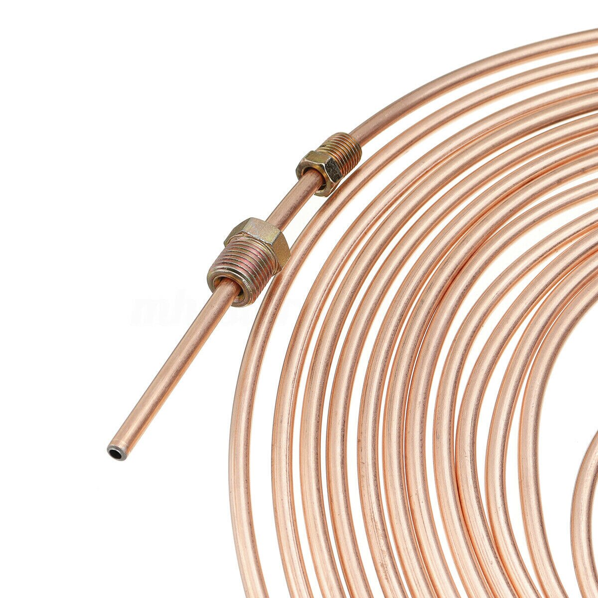 Vervangende remleiding 2- set koper 25ft- kit 3/16 inch od buis goud