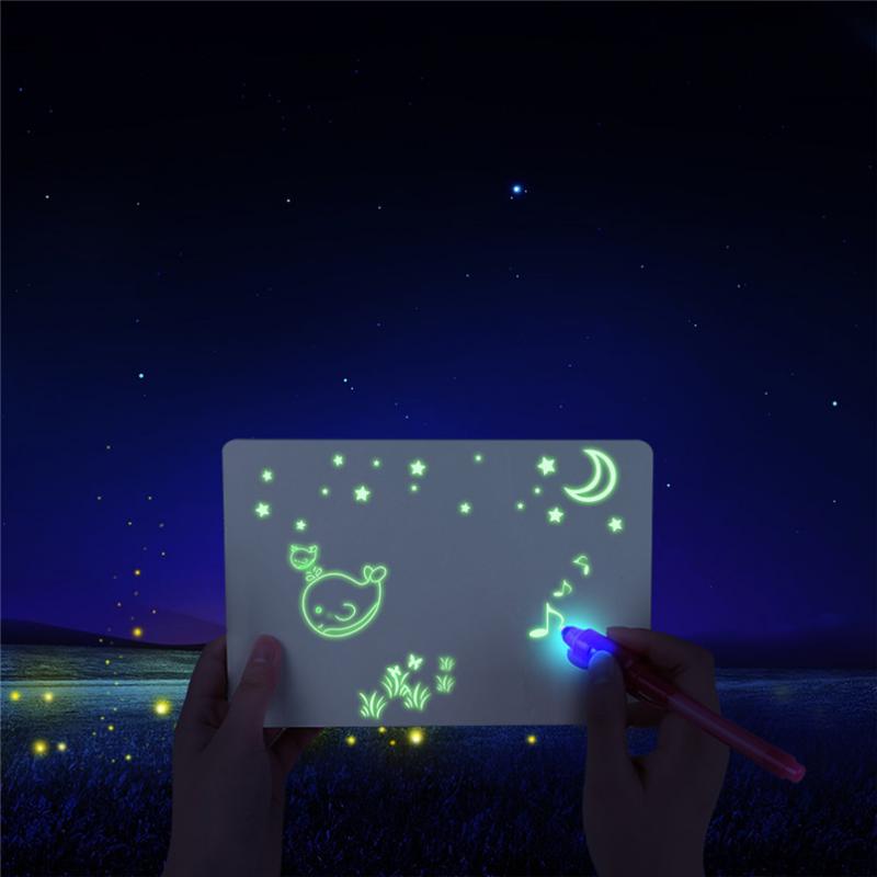 Magische Tekening Speelgoed Light Writing Pad Kids Kind Tekenen Schilderen Board Educatief Fun Tekening Speelgoed