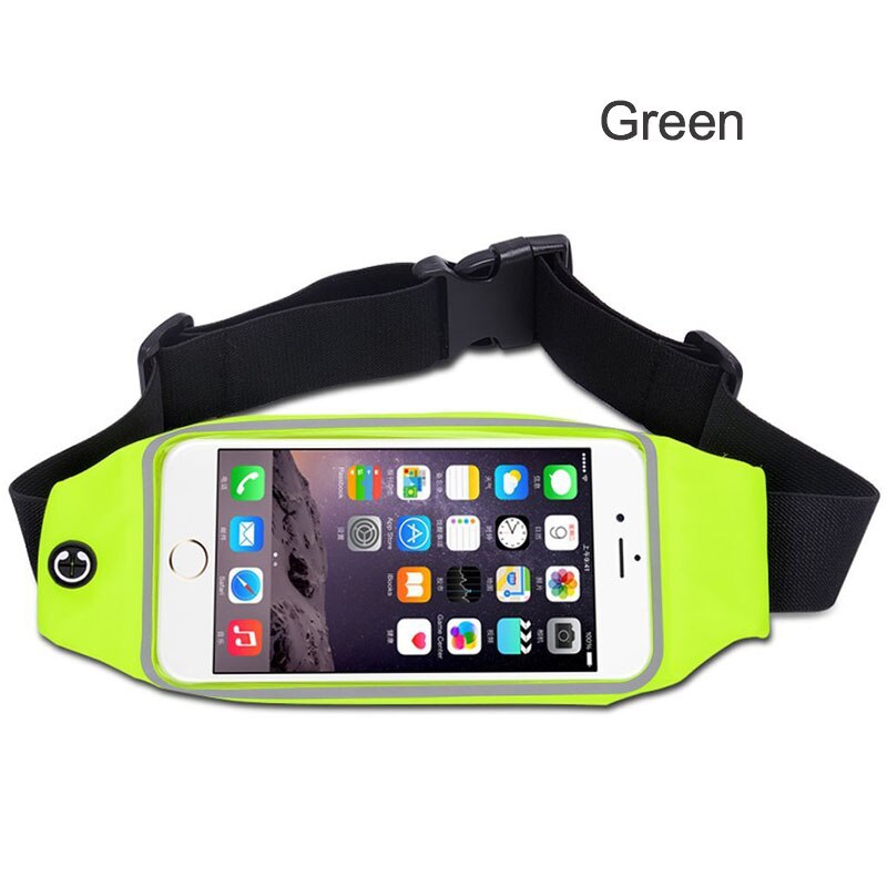 Universele 5.8 &#39;&#39;Sport Taille Tas Voor iPhone XR XS 8 7 6 6s Cover Voor Samsung Huawei xiaomi Case Running Wallet Phone Bags: fruit green