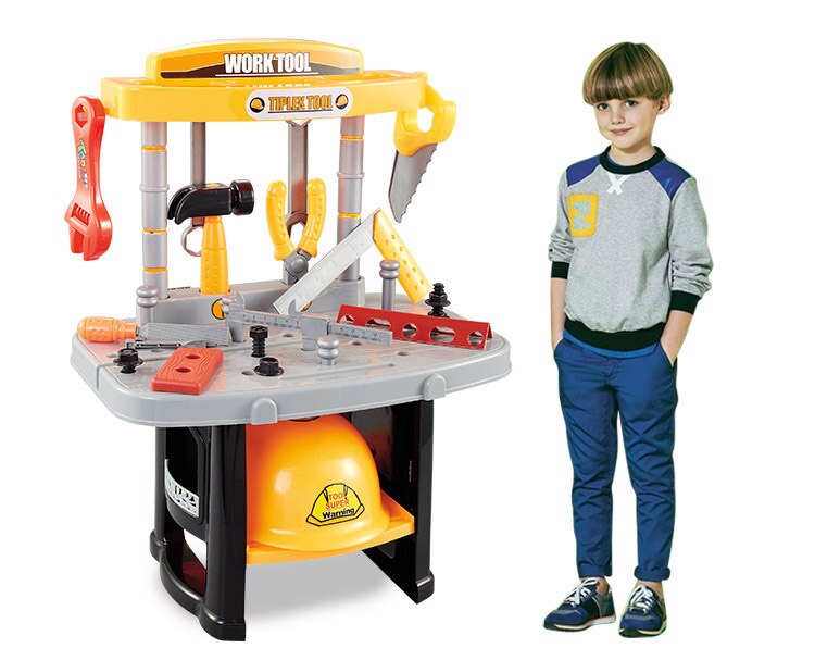 Electric Maintenance Tools Repair Kit Portable Toolbox Educational Intelligence Toy Simulation DIY Tool Stand/Table/ for boy