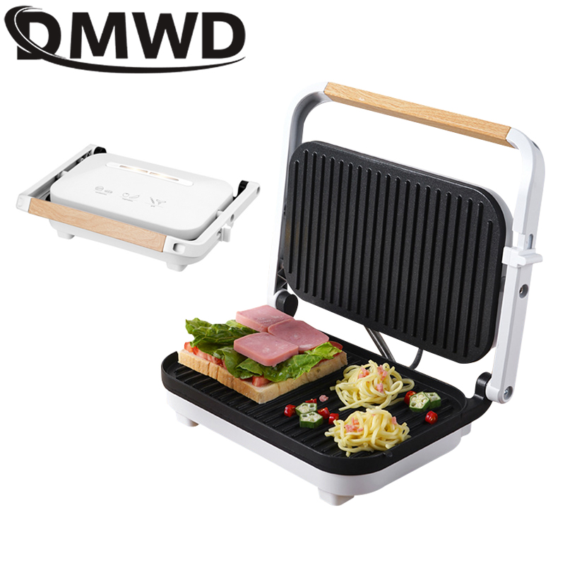 Dmwd Elektrische Steak Machine Multi Functionele Sandwich Muffin Maker Ontbijt Hamburger Panini Machine Omelet Fornuis Koekenpan