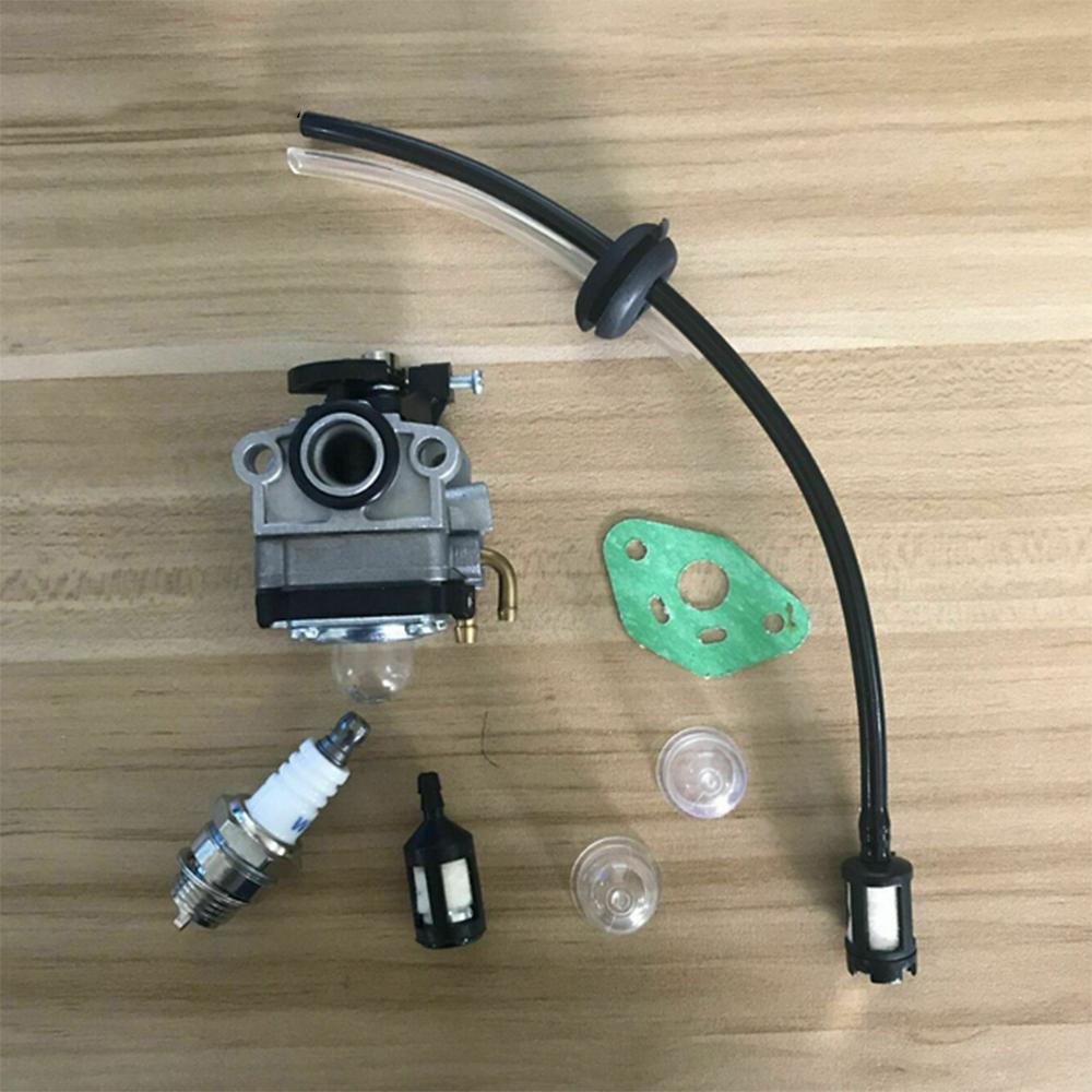 Carburetor Carb Kit Gasket Fuel Line Filter For Aldi Gardenline 1E34F 25 CC Brush Cutter H129-1C1 Carburettor Replace Tool Parts