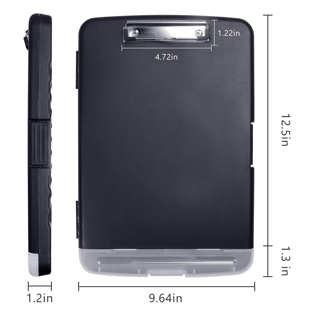 1Pcs Clipboard Storage Box Outdoor Waterproof Paper Storage Classic Multifunctional Plastic Clipboard Box Case Pen Holder