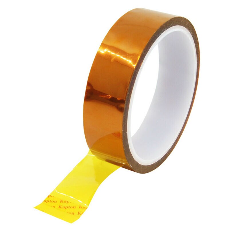 Multifunctionele Duurzame 25mm 100ft Kapton Tape BGA Hoge Temperatuur Hittebestendige Polyimide Goud