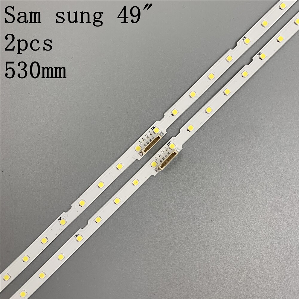 LED Backlight strip 38 leds for Samsung 49"TV AOT_49_NU7300_NU7100_2X38_3030C_d6t-2d1_19S2P rev.v4 UE49NU7140 UE49NU7100