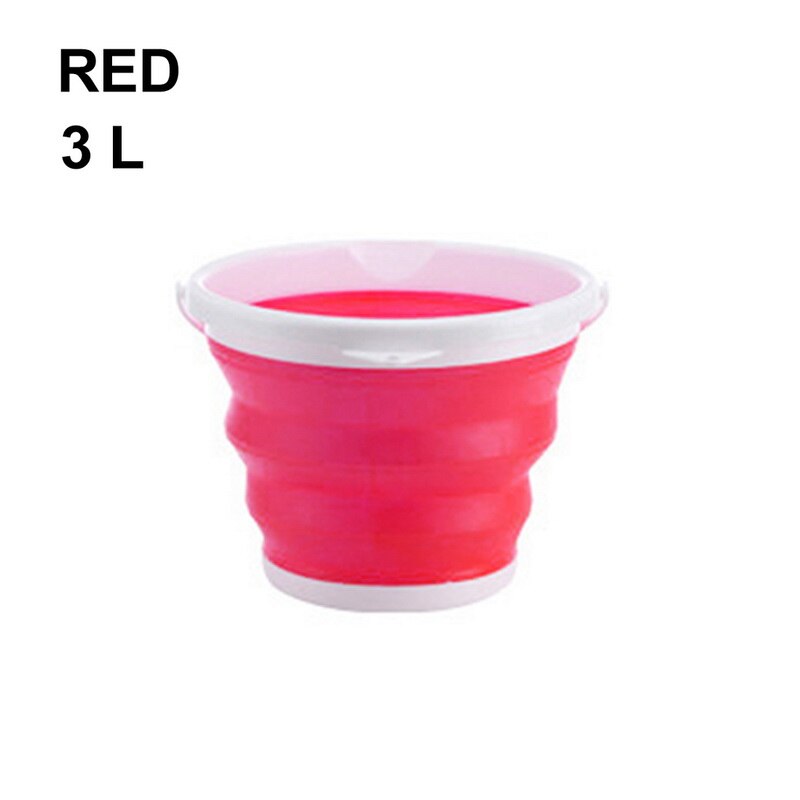 3L/5L/10L Tragbare Falten Eimer Silikon Kunststoff Auto Eimer Kinder Outdoor Angeln Haushalts Multifunktionale Eimer: 7