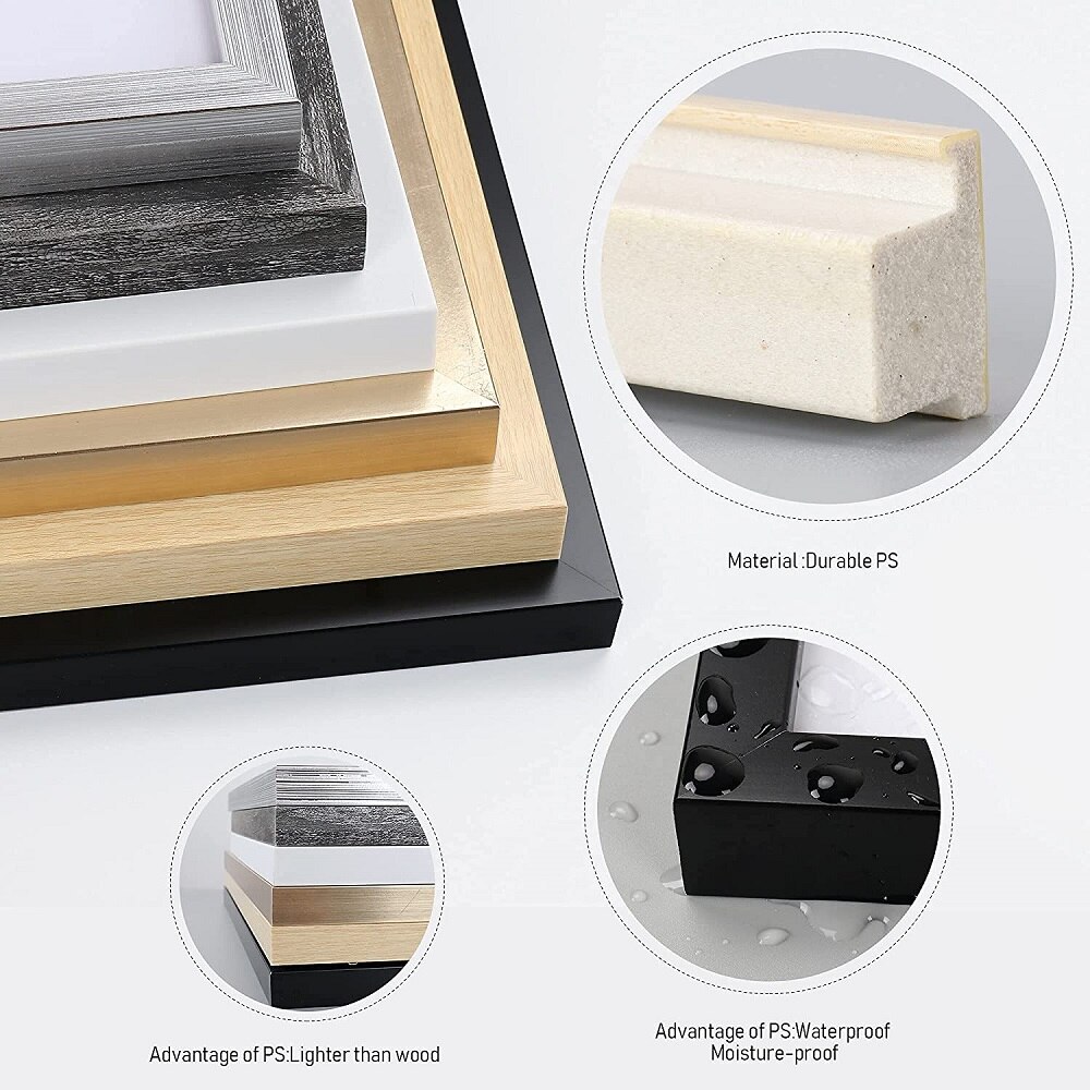 4Pcs Fotolijsten Muur Fotolijst Wit 10X15Cm Diy Poster Desktop Display Woonkamer Slaapkamer Thuis wanddecoratie