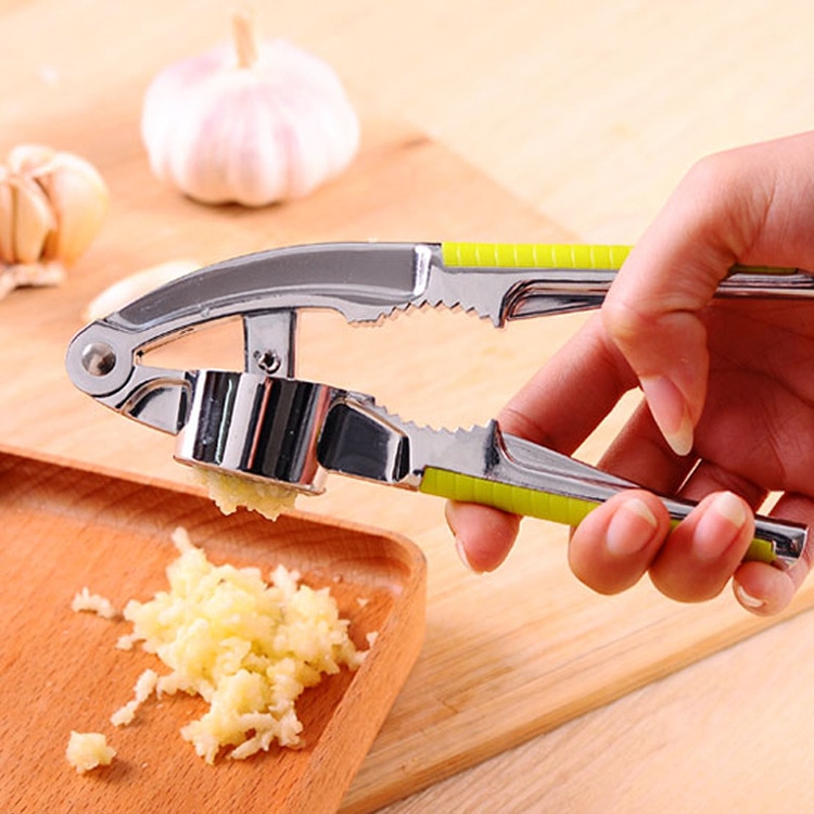 Stainless Steel Kitchen Vegetable Tool Alloy Crusher Garlic Presses Nut