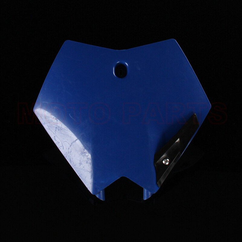 Pit dirt bike motorcycle motorcross front number plate number card plastic cover for KM150/170/189/250 150cc 250