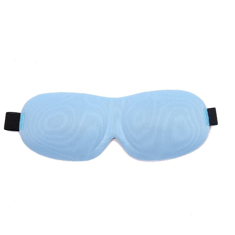 1Pcs 3D Sleep Mask Natural Sleeping Eye Mask Eyeshade Cover Shade Eye Patch Women Men Soft Portable Blindfold Travel Eyepatch: Light Blue