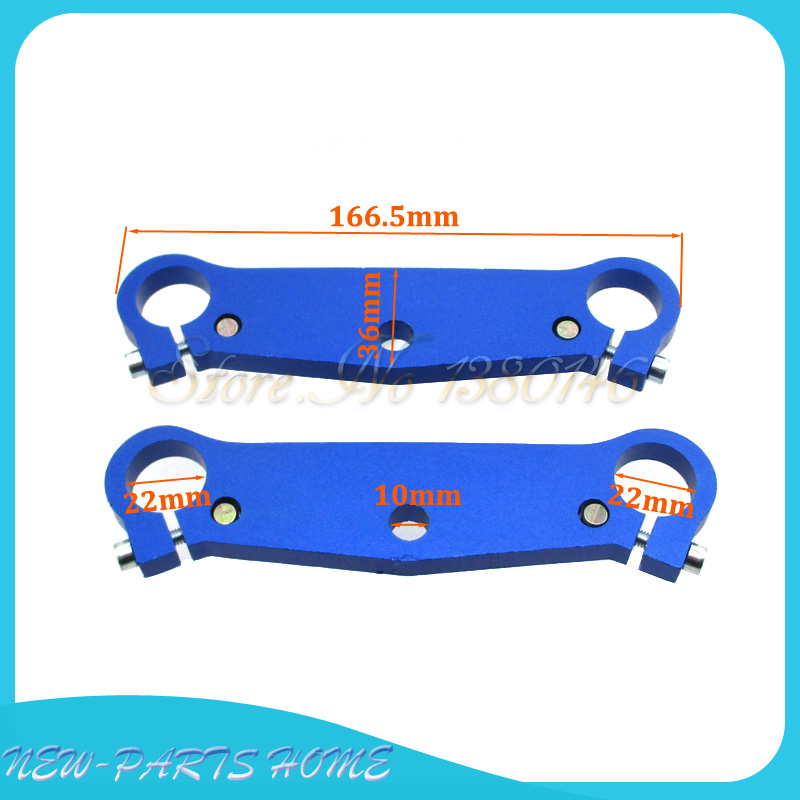 Fourche avant pince à Triple arbre, pour Mini Moto, 47cc, 49cc, Mx-3 GP-RSR MTA1 MTA2 A1 A2 A3: Blue