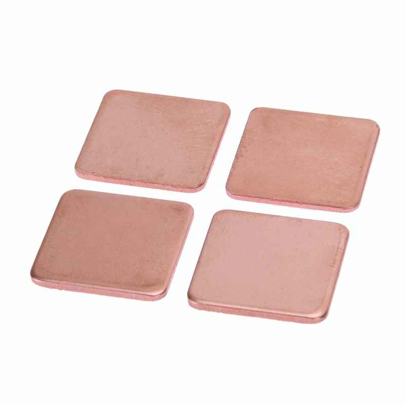 10 st / parti 15 x 15 x 0.1mm 0.3mm 0.5mm 1.5mm st dator grafikkort kylning koppar cpu vga bga kylare kylfläns kylare