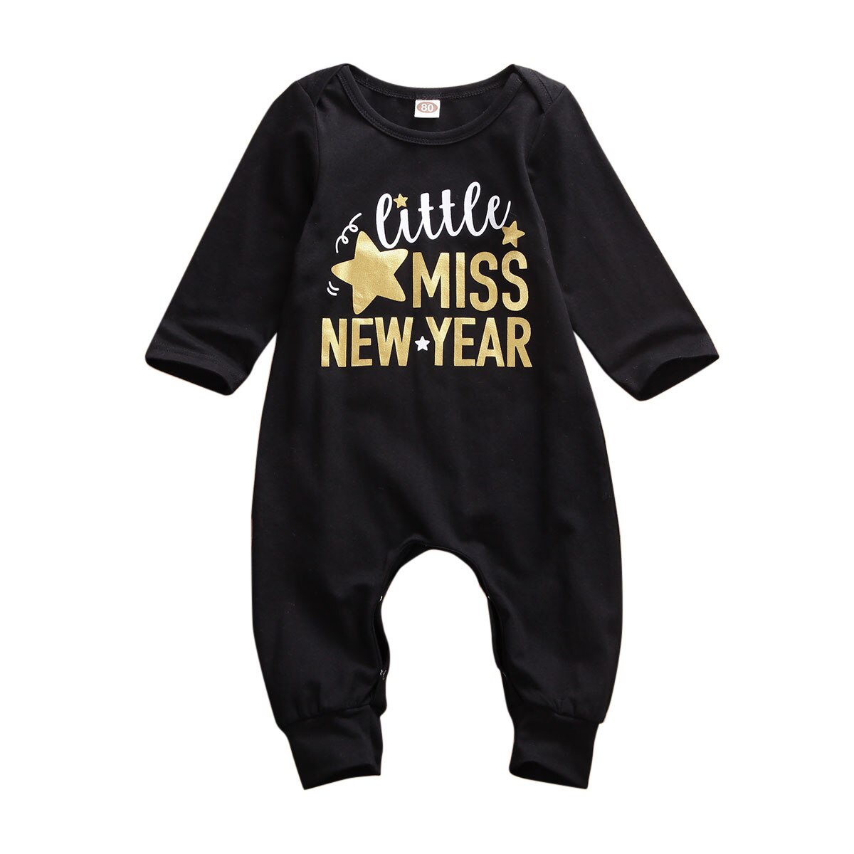 Kids Baby Meisje Kleding Miss Jaar Brief Gedrukt Romper Jongens Outfits Katoenen Baby Kleding Baby Boy Kleding: 6m