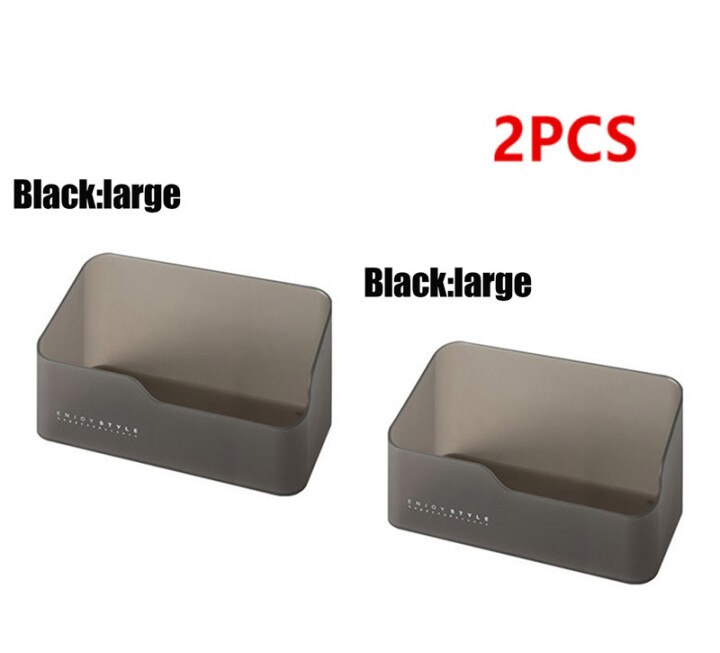 Scatola di immagazzinaggio del bagno di trucco di plastica organizzatore cosmetico Desktop Make Up custodia per gioielli articoli vari organizzatore per contenitori da tavolo: Borgogna