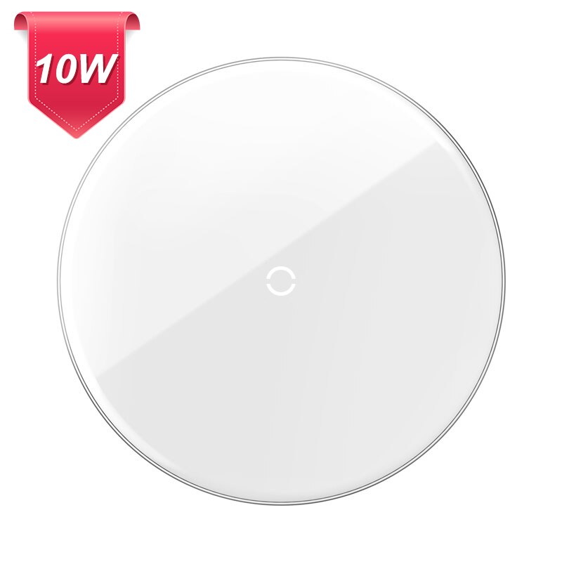 Baseus 15W Qi Wireless Charger For iPhone 11 Pro Xs Max X 8 Plus Induction Fast Wireless Charging Pad For Samsung S20 Huawei P40: White 10W