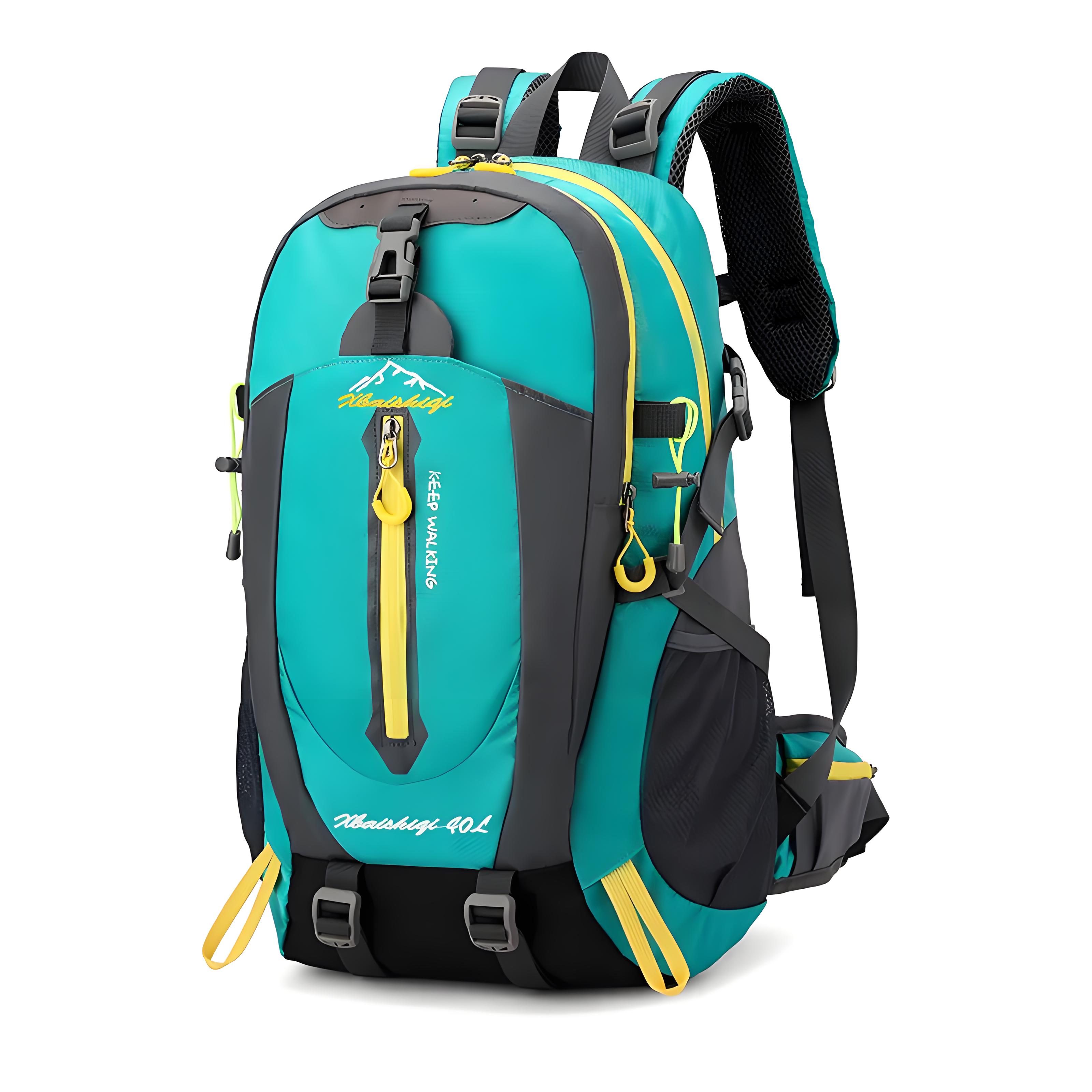 40L Lightweight Outdoor Backpack Waterproof Travel Mountaineering Bag Trekking Climbing Back Bags For Men Women Hiking Supplies: Ivory