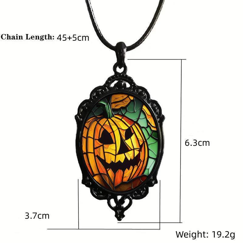 Gothic Vampire Owl Cameo Necklace Women Men Pagan Witch Jewelry Accessories Blood Owl Glass Charm Rope Chain Choker