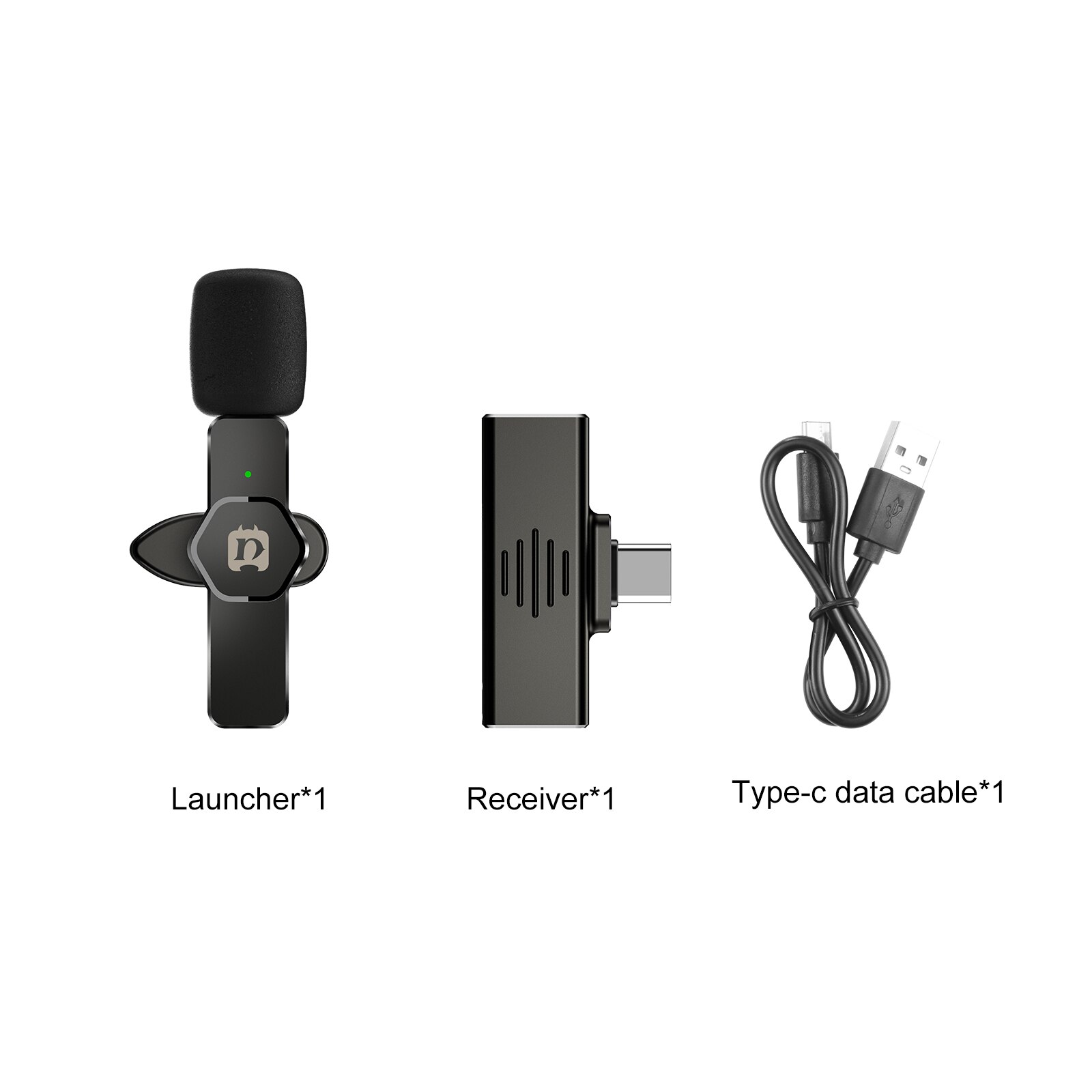 Wireless Lavalier Microphone Portable Audio Video Recording Mini Noise Reduction Mic for Android Live Gaming Phone Microfonoe: Default Title