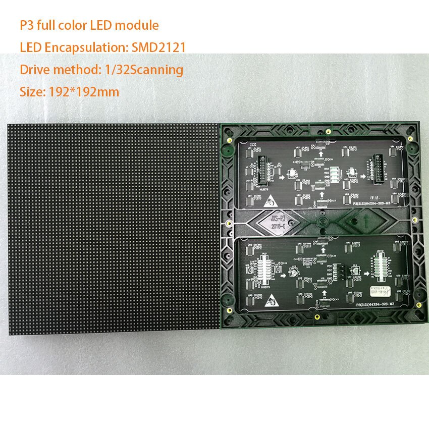 P3 led module hub75 indoor led matrix 64*64 192*192mm led display full color P2.5 P3.91 P6 rgb 111111 dots led sign